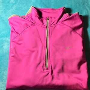 Nike Fuchsia Quarter-Zip Top